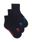 Bonds X Temp Quarter Cew Socks, 3-Pack, Black, Forest Blue & Swiftie product photo