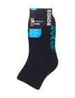 Bonds X Temp Quarter Cew Socks, 3-Pack, Black, Forest Blue & Swiftie product photo View 03 S