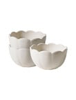Robert Gordon French Bazaar Bowls, Set of 3, 12cm, Vintage White product photo