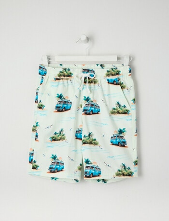 No Issue All Over Print Aloha Volley Short, Blue product photo