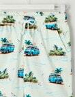 No Issue All Over Print Aloha Volley Short, Blue product photo View 03 S