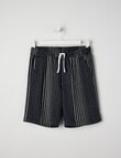 No Issue Textured Stripe Short, Navy product photo