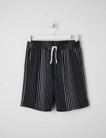 No Issue Textured Stripe Short, Navy product photo