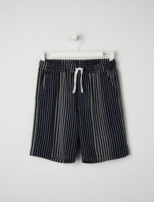 No Issue Textured Stripe Short, Navy product photo