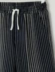 No Issue Textured Stripe Short, Navy product photo View 03 S