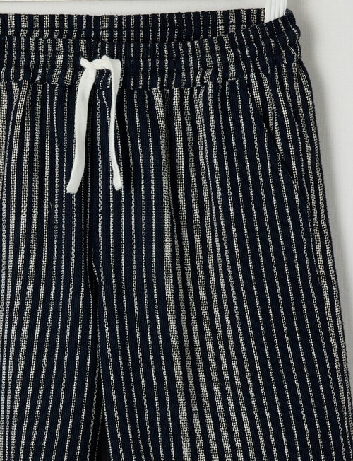 No Issue Textured Stripe Short, Navy product photo View 03 L
