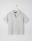 No Issue Textured Short Sleeve Shirt, Blue product photo