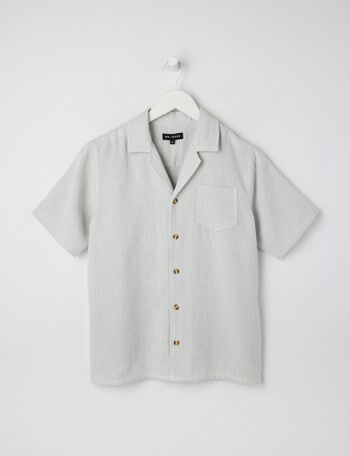 No Issue Textured Short Sleeve Shirt, Blue product photo