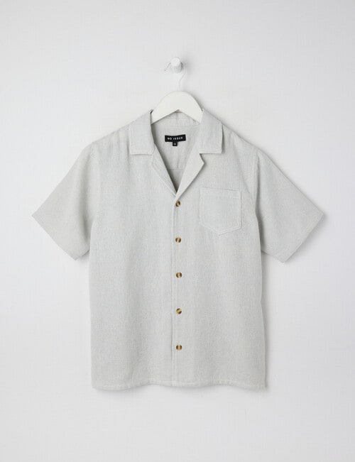 No Issue Textured Short Sleeve Shirt, Blue product photo