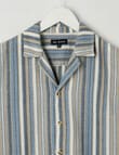 No Issue Stripe Short Sleeve Shirt, Blue product photo View 03 S