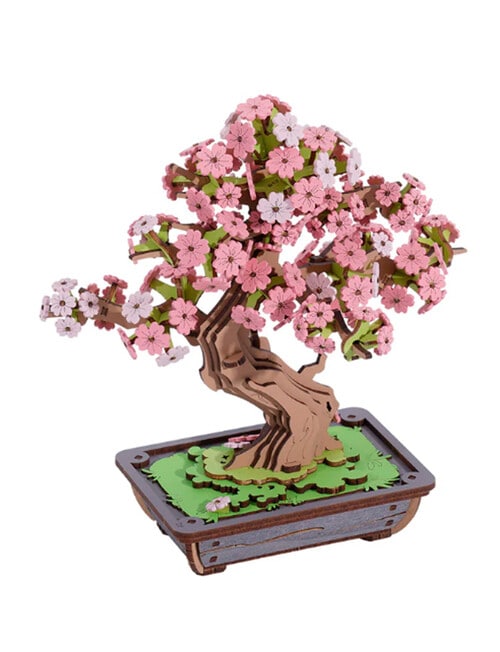 DIY Kits Rolife Sakura Bonsai Wooden 3D Puzzle, TG415 product photo