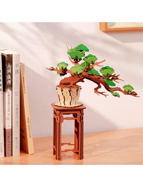 DIY Kits Rolife Evergreen Pine Bonsai Wooden 3D Puzzle, TG510 product photo View 04 L