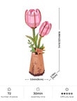 DIY Kits Rowood Pink Tulip Flower 3D Wooden Puzzle, TW082 product photo View 07 S