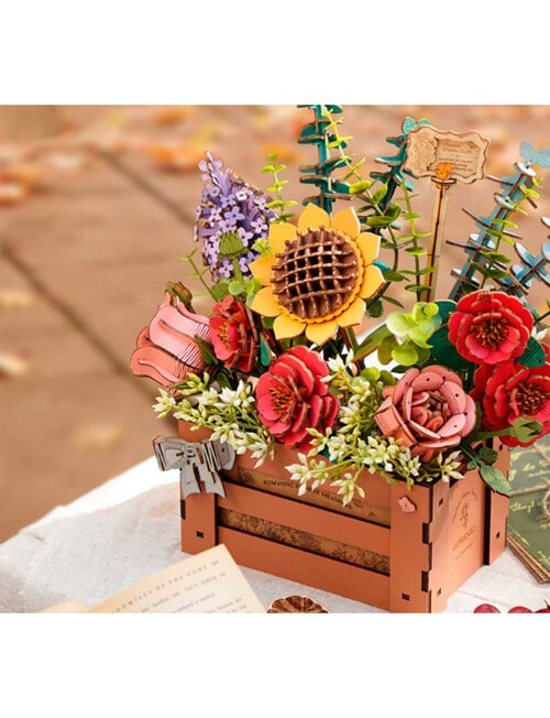 DIY Kits Rowood Wooden Bloom Box 3D Puzzle, TW02H product photo View 04 L