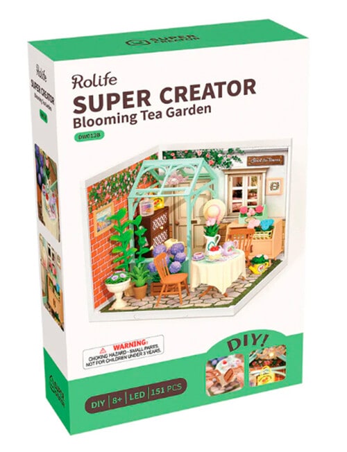 DIY Kits Rolife Blooming Tea Garden Miniature House, DW013B product photo View 06 L