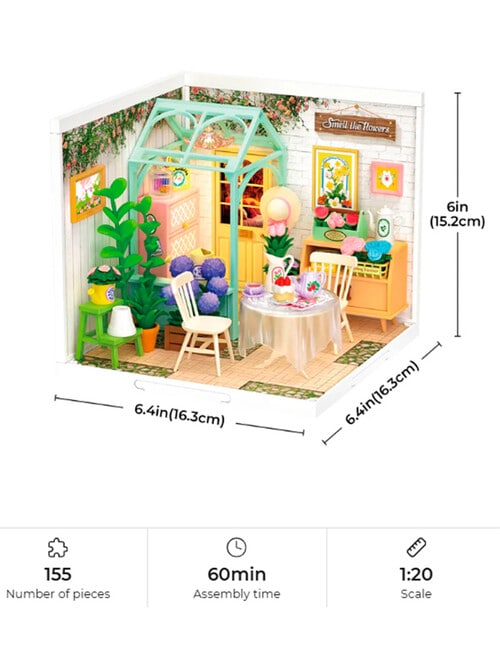 DIY Kits Rolife Blooming Tea Garden Miniature House, DW013B product photo View 07 L