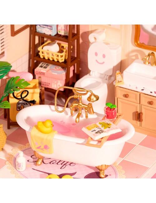 DIY Kits Rolife Pop Bubble Bathroom Miniature House, DW014B product photo View 04 L