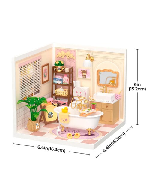 DIY Kits Rolife Pop Bubble Bathroom Miniature House, DW014B product photo View 05 L