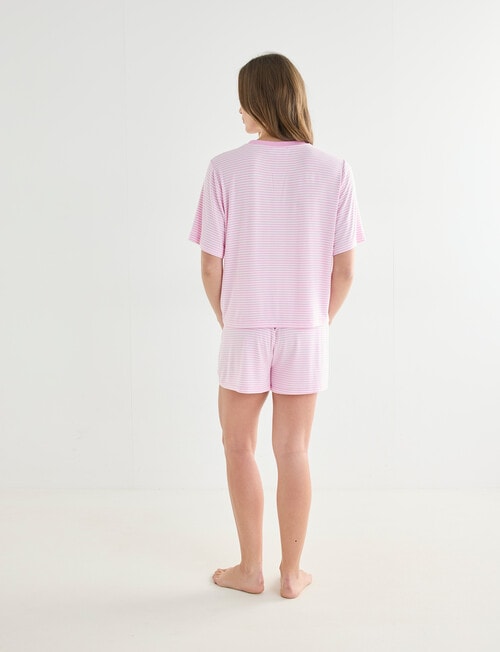 Zest Sleep Stripe PJ Set, Pink product photo View 02 L