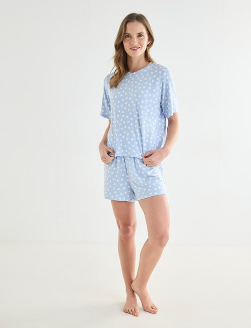 Zest Sleep Heart PJ Set, Blue product photo View 03 L