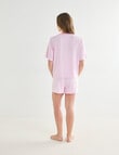 Zest Sleep Stripe PJ Set, Pink product photo View 02 S