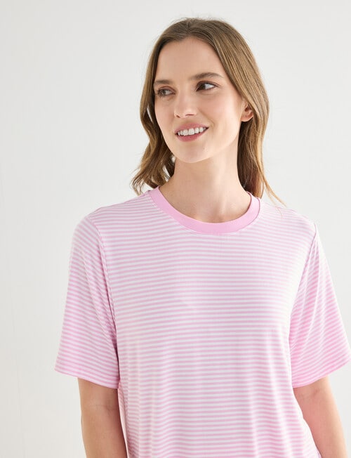 Zest Sleep Stripe PJ Set, Pink product photo View 04 L