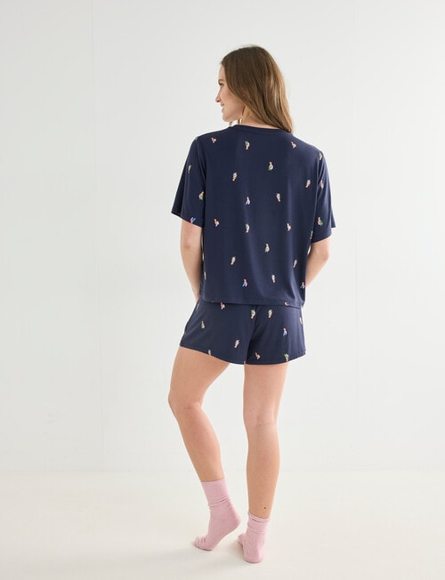 Zest Sleep Parakeet PJ Set, Navy product photo View 02 L
