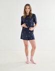 Zest Sleep Parakeet PJ Set, Navy product photo View 03 S