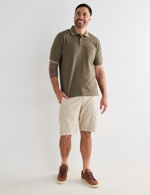Logan Gannet Polo Shirt, Taupe product photo View 03 L