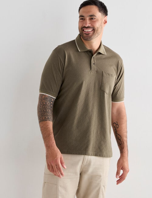 Logan Gannet Polo Shirt, Taupe product photo View 05 L