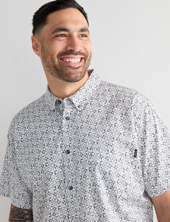 Logan Short Sleeve Shirt, Revan Grey product photo
