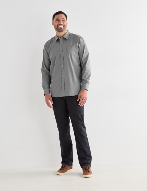 Logan Long Sleeve Shirt, Miguel Grey product photo View 03 L