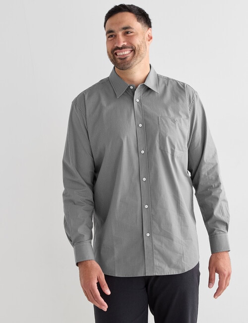 Logan Long Sleeve Shirt, Miguel Grey product photo View 05 L