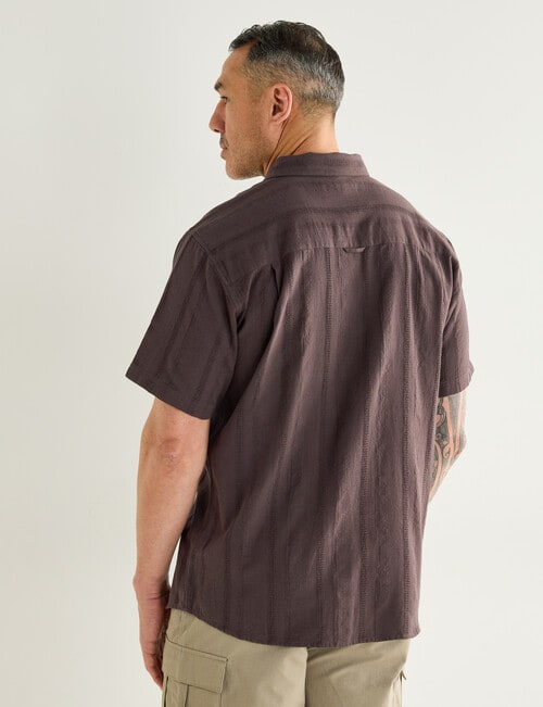 Logan Abbot Short Sleeve Shirt, Brown product photo View 02 L