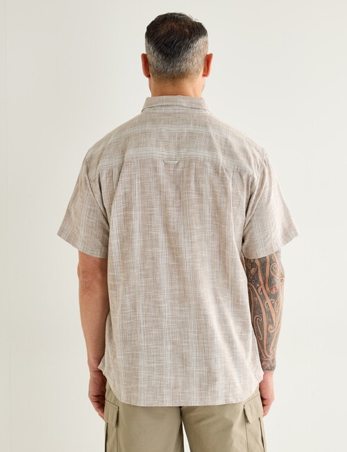 Logan Rick Short Sleeve Shirt, Taupe product photo View 02 L