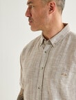 Logan Rick Short Sleeve Shirt, Taupe product photo View 04 S