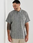 Logan Short Sleeve Shirt, Rick Charcoal product photo