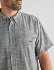 Logan Short Sleeve Shirt, Rick Charcoal product photo View 04 S