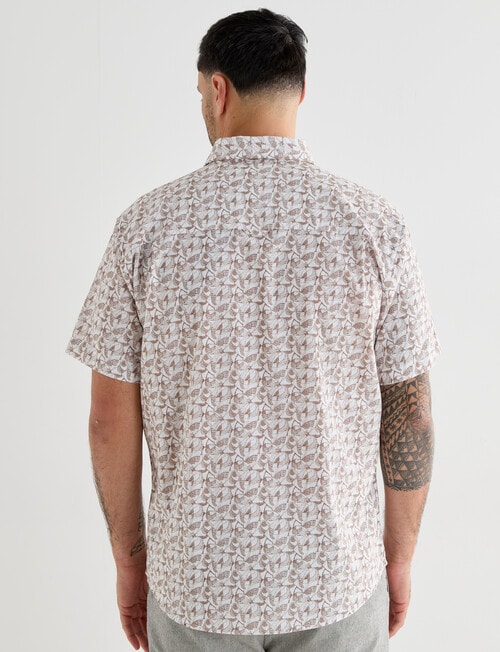 Logan Short Sleeve Shirt, Katel White product photo View 02 L