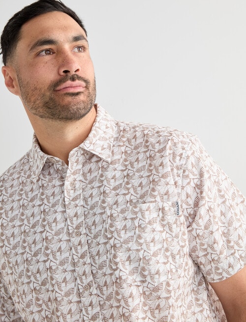 Logan Short Sleeve Shirt, Katel White product photo View 04 L