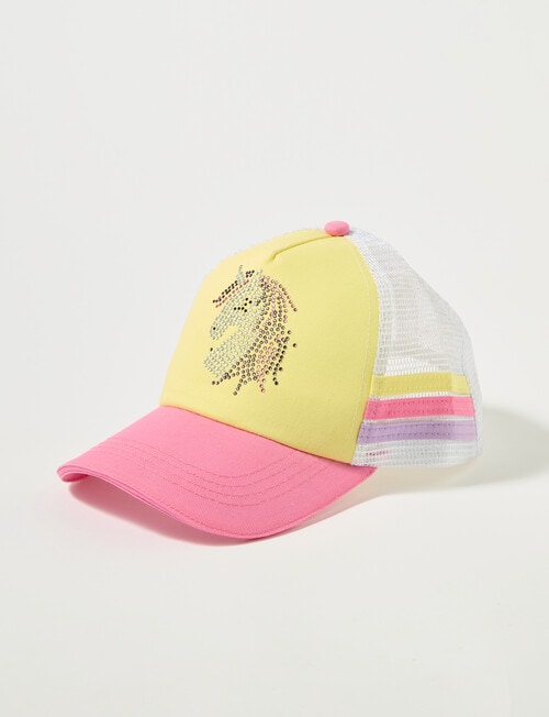 Mac & Ellie Unicorn Sequin Cap, Multicoloured, 3-8 product photo