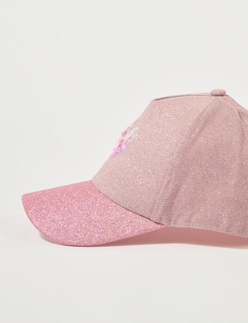 Mac & Ellie Heart Funfetti Cap, Fuchsia, 3-8 product photo View 03 L