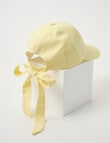 Mac & Ellie Stripe Bow Cap, Lemon product photo View 02 S