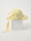 Mac & Ellie Stripe Bow Cap, Lemon product photo View 04 S