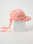 Mac & Ellie Gingham Bow Cap, Peach product photo View 04 S