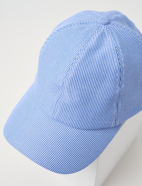 Mac & Ellie Stripe Bow Cap, Cobalt product photo View 03 L