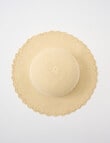 Mac & Ellie Daisy Straw Sunhat, Natural product photo View 02 S
