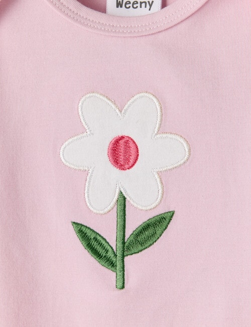 Teeny Weeny Play Time Flower Sleeveless Bodysuit, Orchid product photo View 02 L