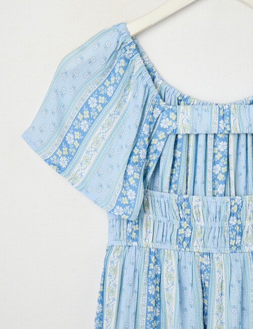 Switch Floral Stripe Tilly Skort Dress, Light Cornflower product photo View 02 L