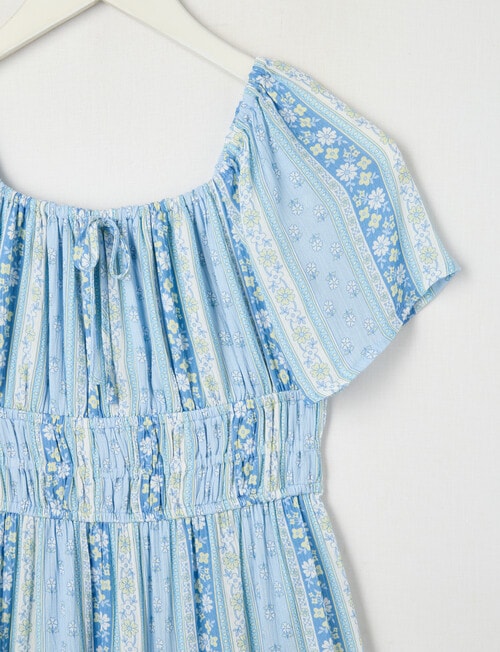 Switch Floral Stripe Tilly Skort Dress, Light Cornflower product photo View 03 L